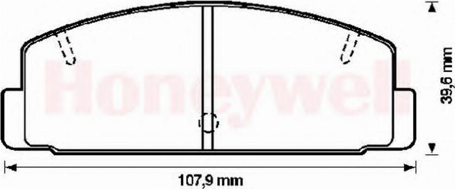 BENDIX 572193B - Гальмівні колодки, дискові гальма autocars.com.ua