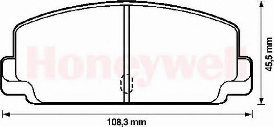 BENDIX 572204B - Гальмівні колодки, дискові гальма autocars.com.ua