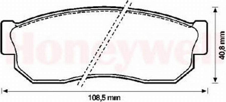 BENDIX 572206B - Тормозные колодки, дисковые, комплект avtokuzovplus.com.ua