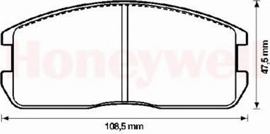 BENDIX 572209B - Тормозные колодки, дисковые, комплект avtokuzovplus.com.ua