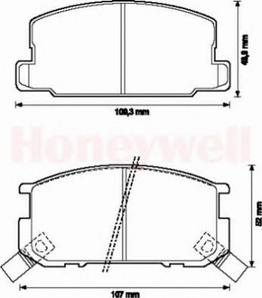 BENDIX 572219B - Тормозные колодки, дисковые, комплект autodnr.net