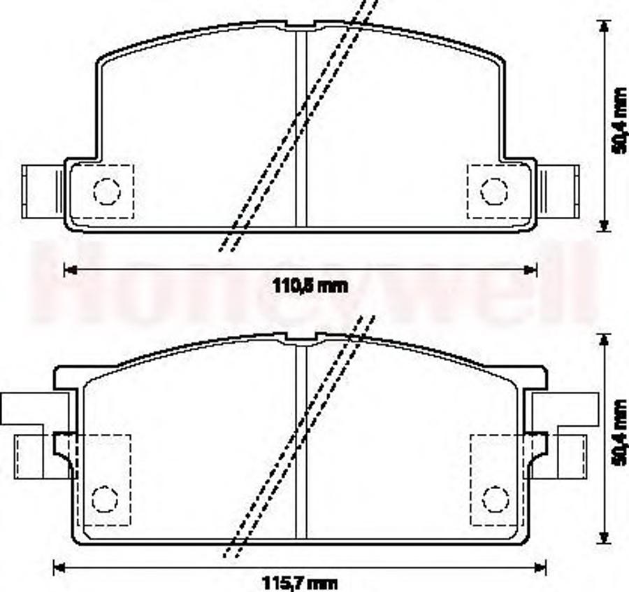 BENDIX 572225B - Гальмівні колодки, дискові гальма autocars.com.ua