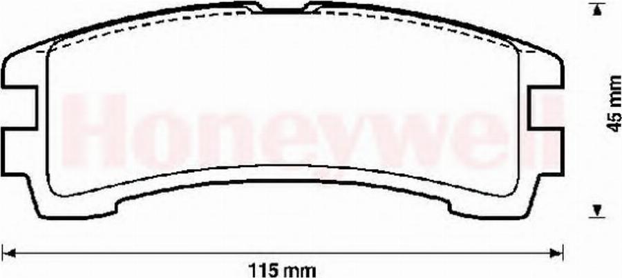 BENDIX 572234B - Тормозные колодки, дисковые, комплект autodnr.net