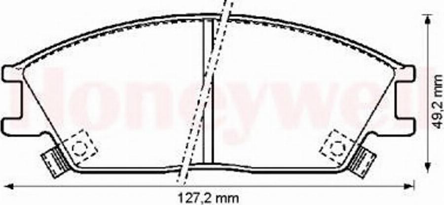 BENDIX 572269B - Тормозные колодки, дисковые, комплект avtokuzovplus.com.ua