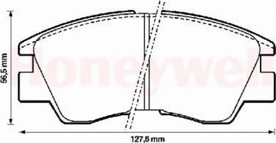 BENDIX 572280B - Гальмівні колодки, дискові гальма autocars.com.ua