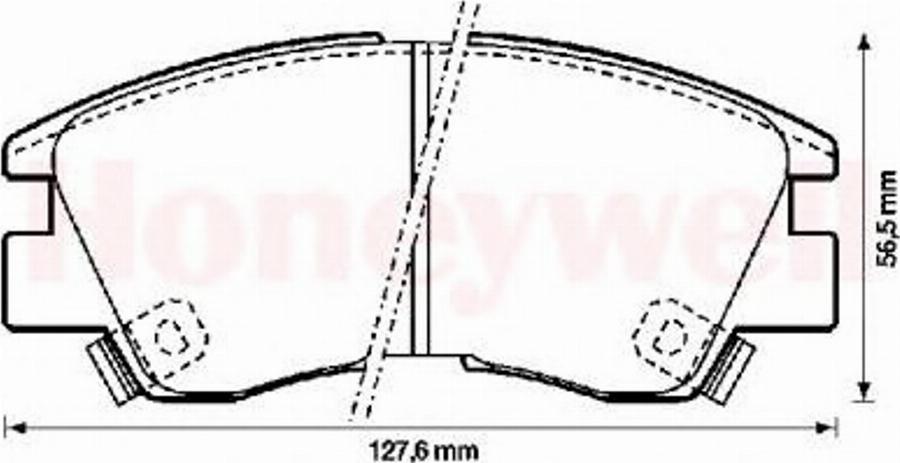 BENDIX 572281B - Тормозные колодки, дисковые, комплект avtokuzovplus.com.ua