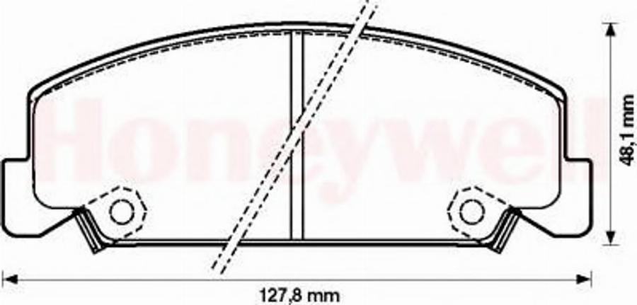 BENDIX 572284B - Гальмівні колодки, дискові гальма autocars.com.ua