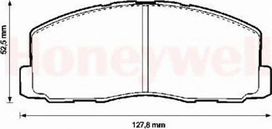 BENDIX 572295B - Тормозные колодки, дисковые, комплект avtokuzovplus.com.ua