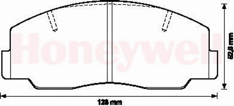 BENDIX 572297B - Тормозные колодки, дисковые, комплект avtokuzovplus.com.ua