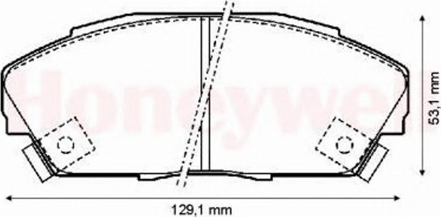 BENDIX 572309B - Гальмівні колодки, дискові гальма autocars.com.ua