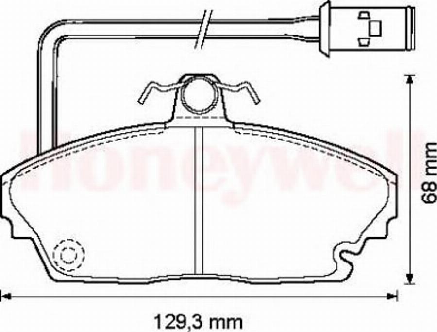 BENDIX 572311B - Гальмівні колодки, дискові гальма autocars.com.ua