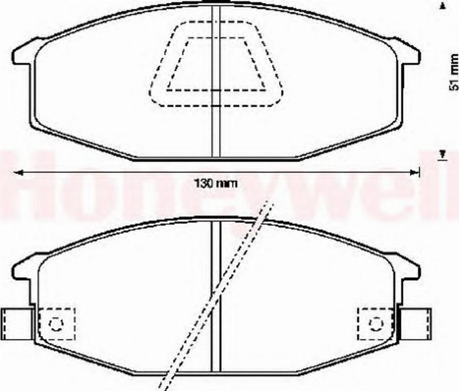 BENDIX 572315B - Тормозные колодки, дисковые, комплект autodnr.net