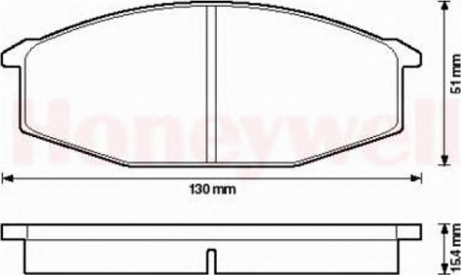 BENDIX 572316B - Тормозные колодки, дисковые, комплект autodnr.net