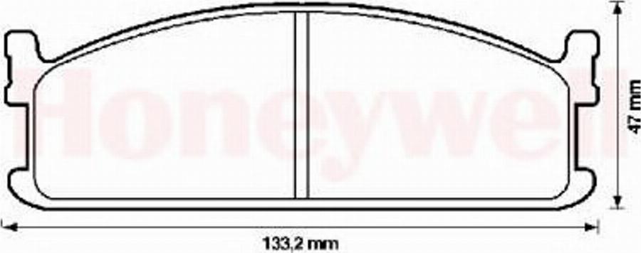 BENDIX 572335B - Тормозные колодки, дисковые, комплект avtokuzovplus.com.ua