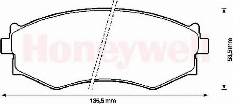 BENDIX 572338B - Тормозные колодки, дисковые, комплект autodnr.net