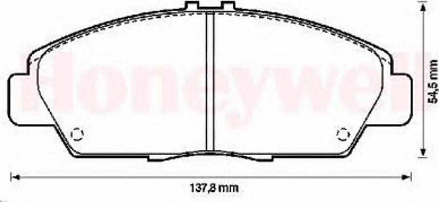 BENDIX 572350B - Гальмівні колодки, дискові гальма autocars.com.ua