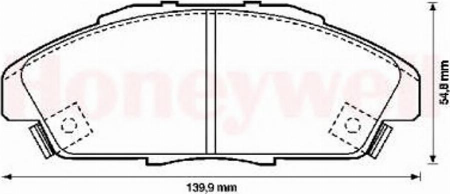 BENDIX 572354B - Тормозные колодки, дисковые, комплект autodnr.net