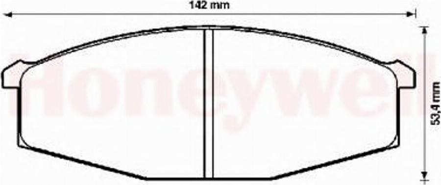 BENDIX 572361B - Тормозные колодки, дисковые, комплект avtokuzovplus.com.ua