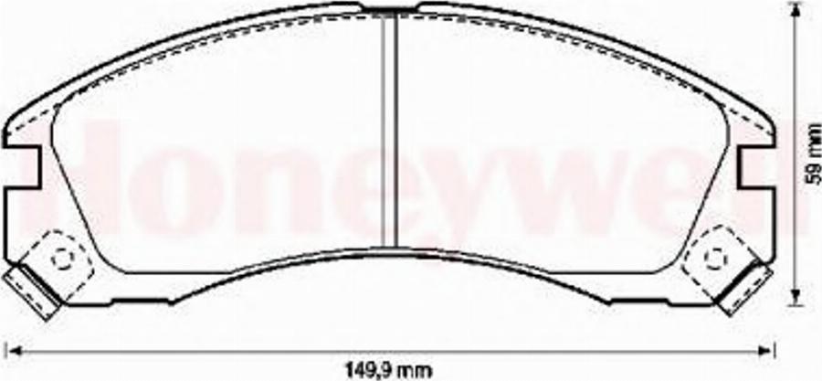 BENDIX 572370 B - Тормозные колодки, дисковые, комплект autodnr.net