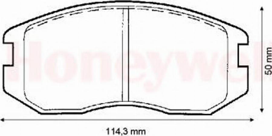 BENDIX 572375B - Гальмівні колодки, дискові гальма autocars.com.ua