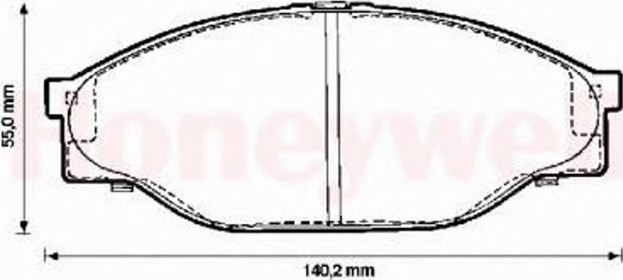 BENDIX 572378 B - Тормозные колодки, дисковые, комплект avtokuzovplus.com.ua