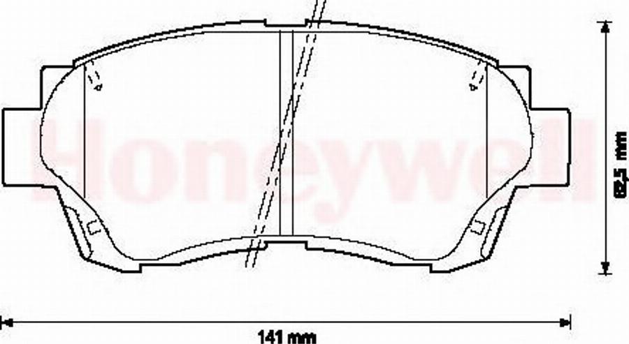 BENDIX 572392B - Тормозные колодки, дисковые, комплект avtokuzovplus.com.ua