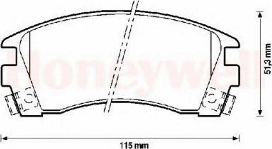 BENDIX 572397B - Гальмівні колодки, дискові гальма autocars.com.ua