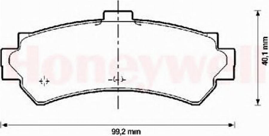 BENDIX 572398B - Тормозные колодки, дисковые, комплект autodnr.net