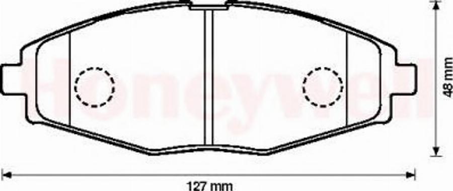 BENDIX 572402B - Тормозные колодки, дисковые, комплект avtokuzovplus.com.ua