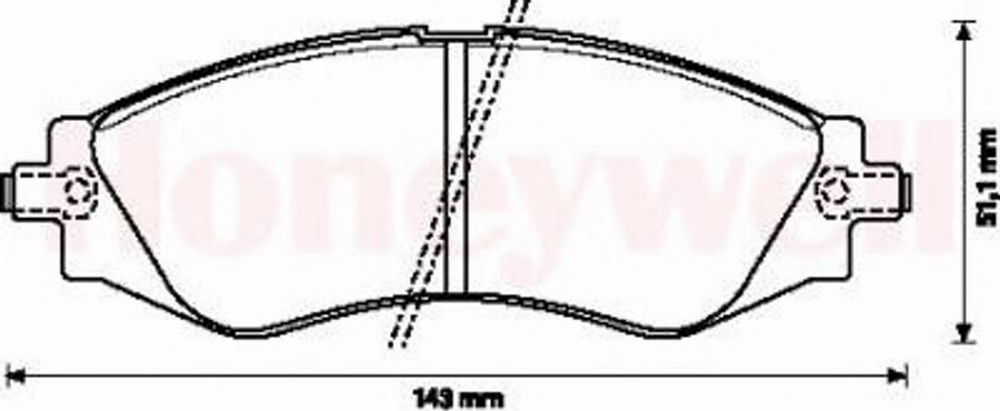 BENDIX 572407B - Тормозные колодки, дисковые, комплект avtokuzovplus.com.ua