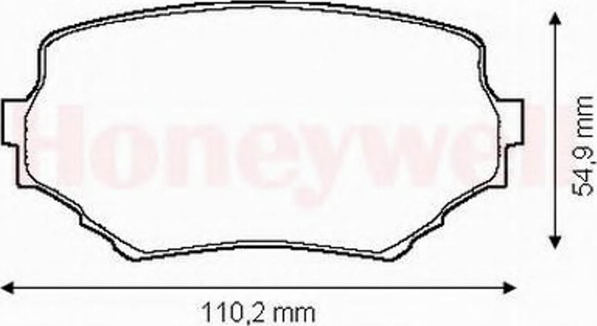 BENDIX 572420B - Тормозные колодки, дисковые, комплект autodnr.net