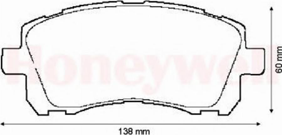 BENDIX 572423B - Тормозные колодки, дисковые, комплект avtokuzovplus.com.ua