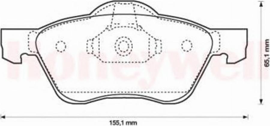 BENDIX 572431B - Тормозные колодки, дисковые, комплект avtokuzovplus.com.ua