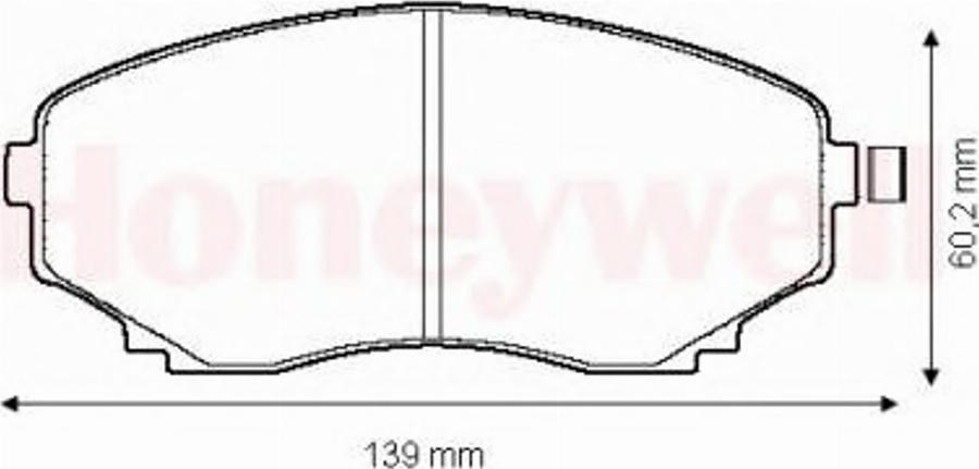 BENDIX 572435 B - Тормозные колодки, дисковые, комплект autodnr.net