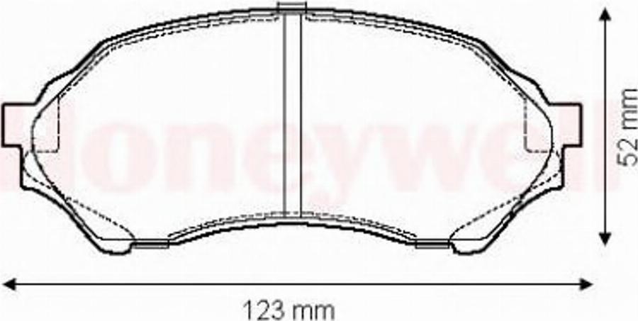 BENDIX 572437 B - Тормозные колодки, дисковые, комплект avtokuzovplus.com.ua