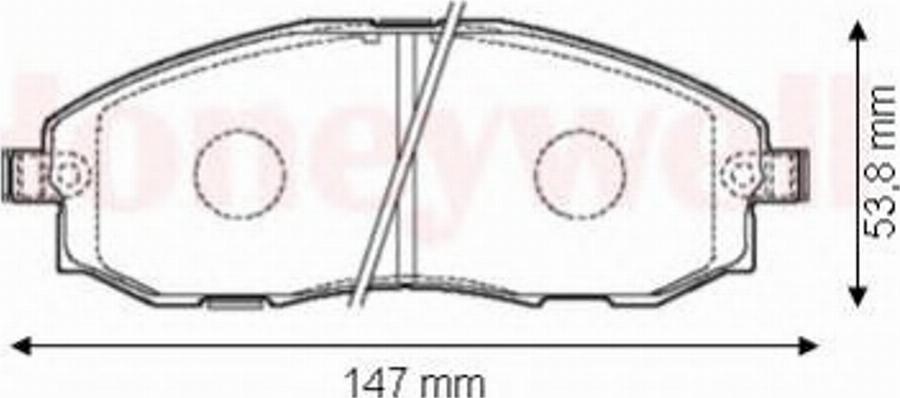 BENDIX 572442B - Тормозные колодки, дисковые, комплект avtokuzovplus.com.ua