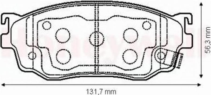 BENDIX 572444B - Гальмівні колодки, дискові гальма autocars.com.ua