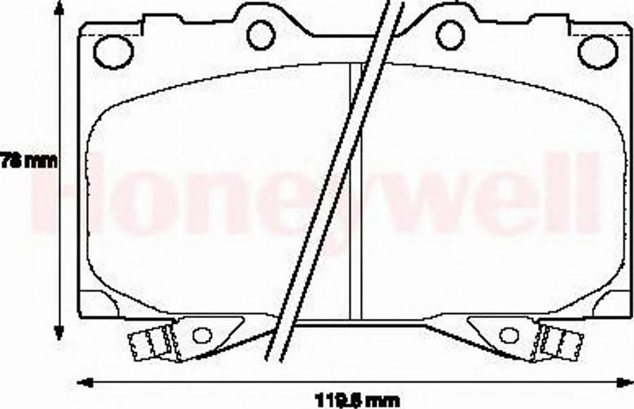 BENDIX 572451B - Тормозные колодки, дисковые, комплект avtokuzovplus.com.ua