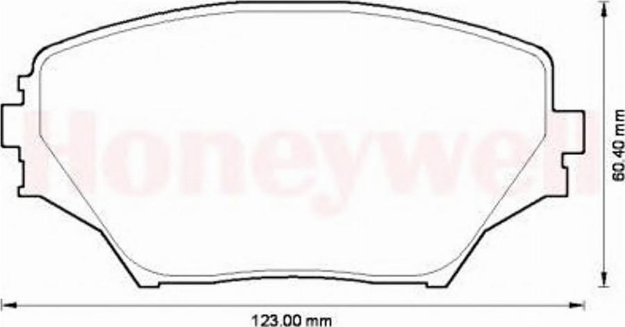 BENDIX 572487B - Тормозные колодки, дисковые, комплект autodnr.net