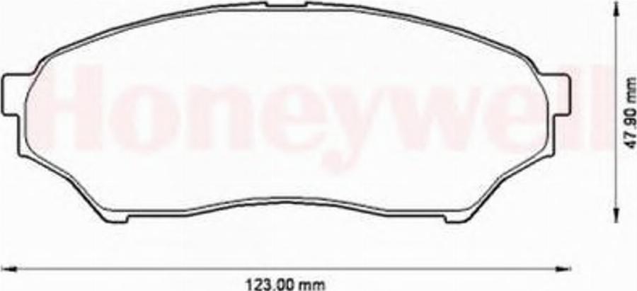 BENDIX 572499B - Тормозные колодки, дисковые, комплект avtokuzovplus.com.ua