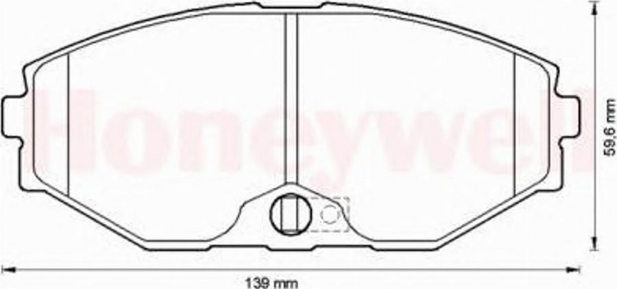 BENDIX 572506B - Тормозные колодки, дисковые, комплект avtokuzovplus.com.ua