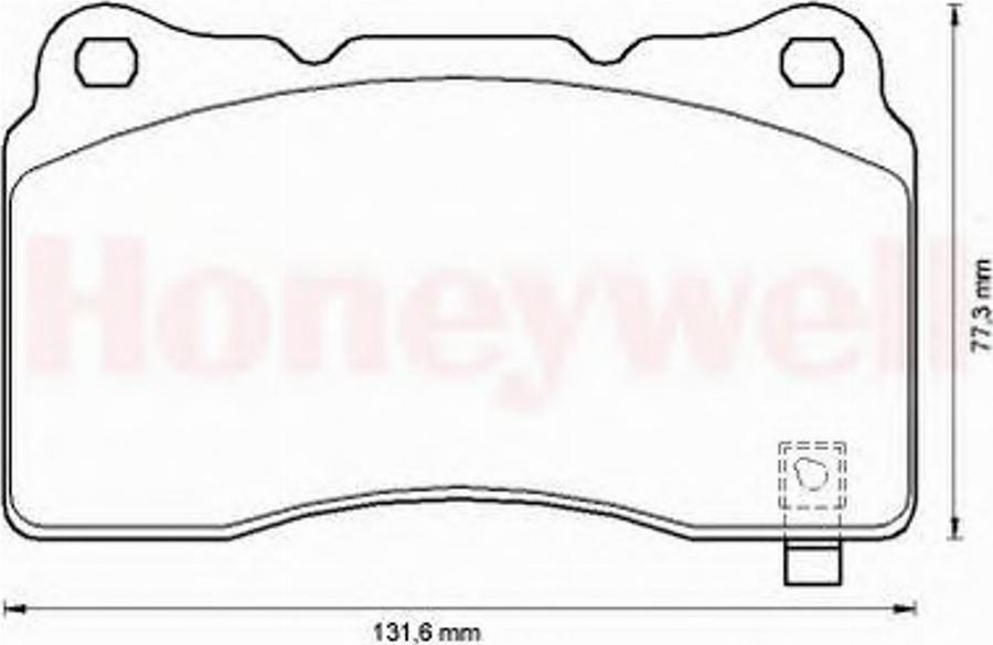 BENDIX 572508B - Тормозные колодки, дисковые, комплект autodnr.net