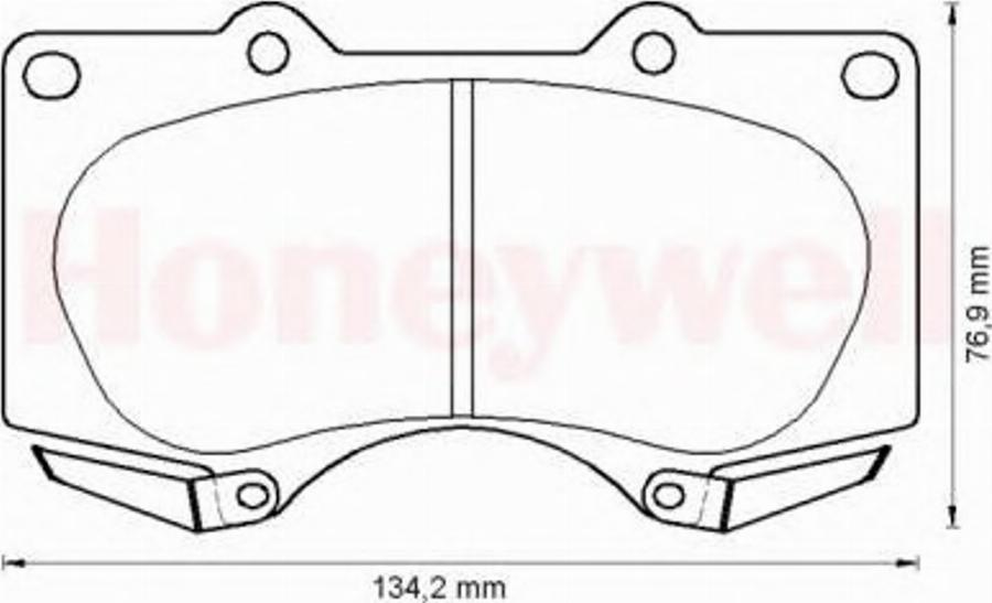 BENDIX 572515B - Тормозные колодки, дисковые, комплект avtokuzovplus.com.ua