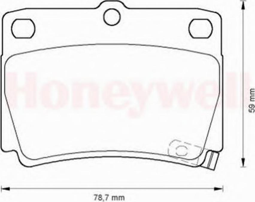 BENDIX 572519B - Тормозные колодки, дисковые, комплект avtokuzovplus.com.ua