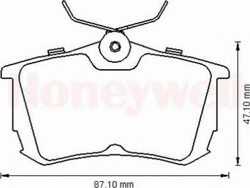 BENDIX 572520B - Тормозные колодки, дисковые, комплект avtokuzovplus.com.ua