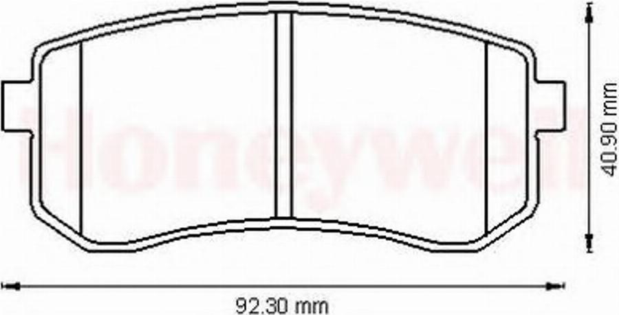 BENDIX 572527B - Тормозные колодки, дисковые, комплект avtokuzovplus.com.ua