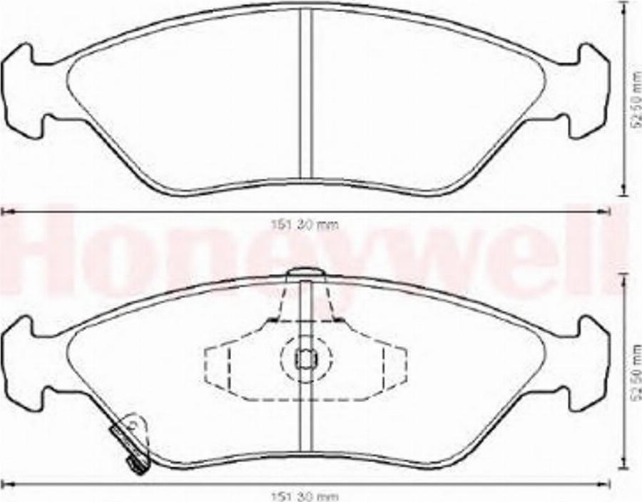 BENDIX 572531B - Гальмівні колодки, дискові гальма autocars.com.ua