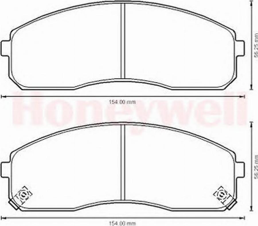 BENDIX 572532B - Гальмівні колодки, дискові гальма autocars.com.ua