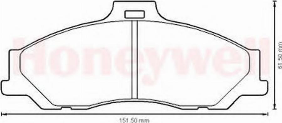 BENDIX 572537B - Тормозные колодки, дисковые, комплект autodnr.net