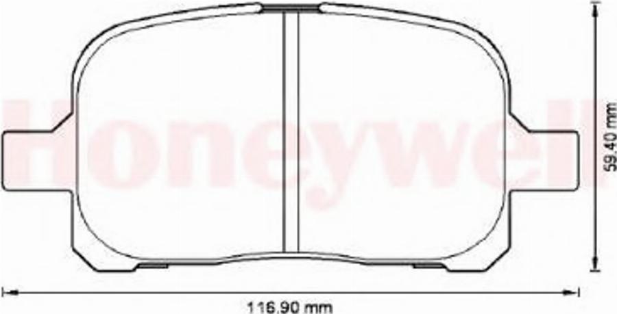 BENDIX 572538B - Тормозные колодки, дисковые, комплект avtokuzovplus.com.ua